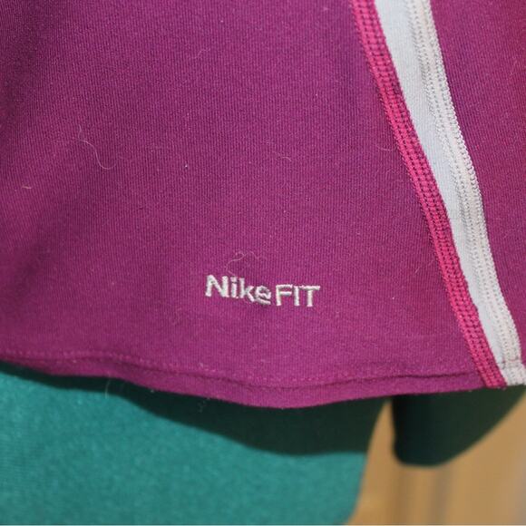 Nike Fit Dry Racerback Tank Top Purple White Stitching Women’s Large - Picture 5 of 6